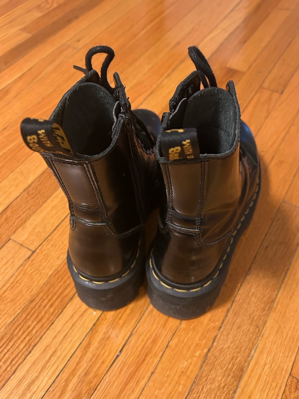Dr. Martens Jadon Leather Platform Boots - Picture 4 of 7